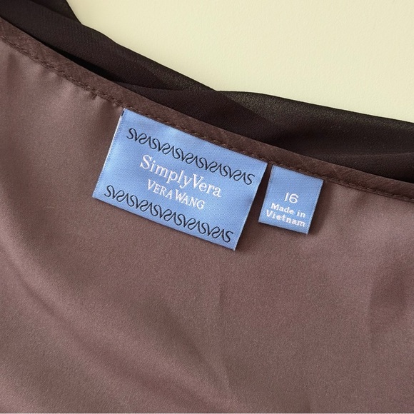 Simply Vera Vera Wang Sleeveless Black Sequined Dress Women’s Size 16 - Picture 4 of 8